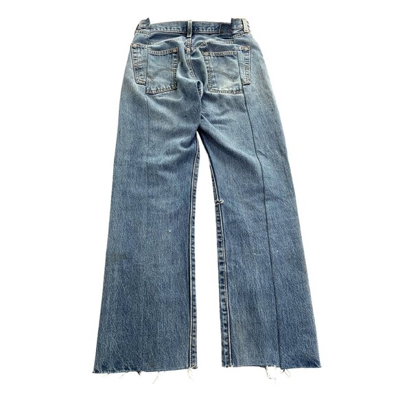 EB Denim x Levi's Upcycled OG Reinvented Straight Leg High Rise Jeans - Picture 4 of 8